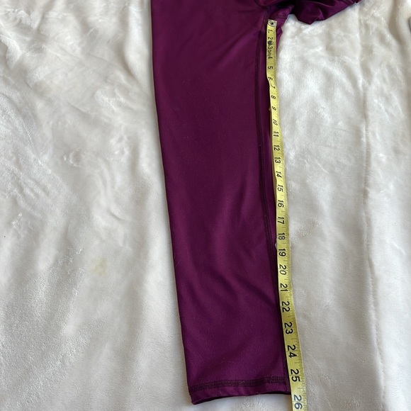 Fabletics Leggings Burgundy/Maroon Sz M - Picture 8 of 10